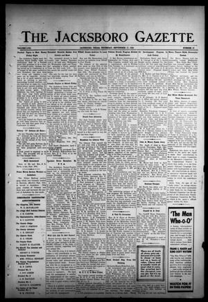 The Jacksboro Gazette (Jacksboro, Tex.), Vol. 57, No. 16, Ed. 1 Thursday, September 17, 1936