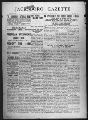 Jacksboro Gazette. (Jacksboro, Tex.), Vol. 28, No. 24, Ed. 1 Thursday, November 14, 1907
