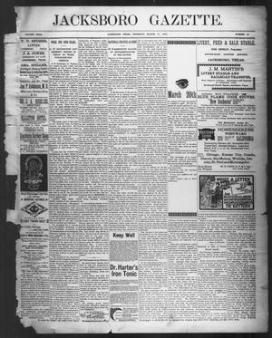 Jacksboro Gazette. (Jacksboro, Tex.), Vol. 23, No. 42, Ed. 1 Thursday, March 12, 1903