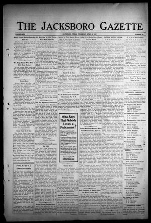 The Jacksboro Gazette (Jacksboro, Tex.), Vol. 56, No. 44, Ed. 1 Thursday, April 2, 1936