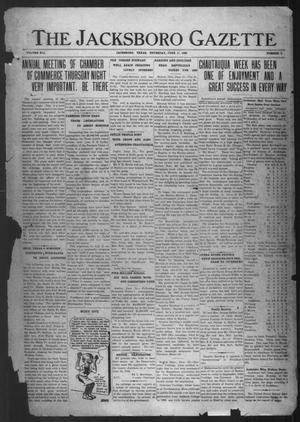 The Jacksboro Gazette (Jacksboro, Tex.), Vol. 41, No. 3, Ed. 1 Thursday, June 17, 1920