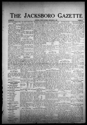 Primary view of object titled 'The Jacksboro Gazette (Jacksboro, Tex.), Vol. 57, No. 15, Ed. 1 Thursday, September 10, 1936'.