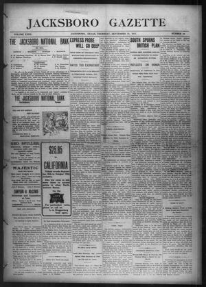 Jacksboro Gazette (Jacksboro, Tex.), Vol. 32, No. 18, Ed. 1 Thursday, September 21, 1911