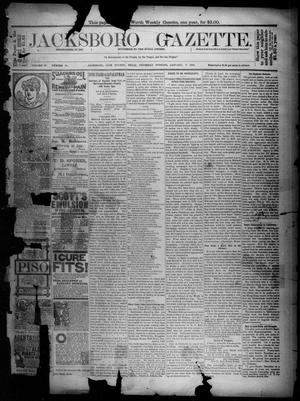 Jacksboro Gazette. (Jacksboro, Tex.), Vol. 9, No. 29, Ed. 1 Thursday, January 17, 1889