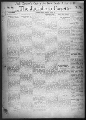 The Jacksboro Gazette (Jacksboro, Tex.), Vol. 38, No. 8, Ed. 1 Thursday, July 26, 1917
