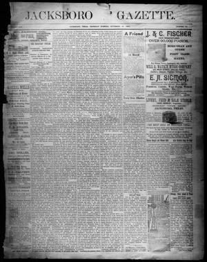 Jacksboro Gazette. (Jacksboro, Tex.), Vol. 14, No. 23, Ed. 1 Thursday, November 30, 1893