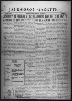 Jacksboro Gazette (Jacksboro, Tex.), Vol. 37, No. 6, Ed. 1 Thursday, July 8, 1915