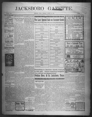 Jacksboro Gazette. (Jacksboro, Tex.), Vol. 24, No. 12, Ed. 1 Thursday, August 20, 1903