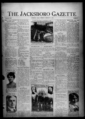 The Jacksboro Gazette (Jacksboro, Tex.), Vol. 44, No. 37, Ed. 1 Thursday, February 14, 1924