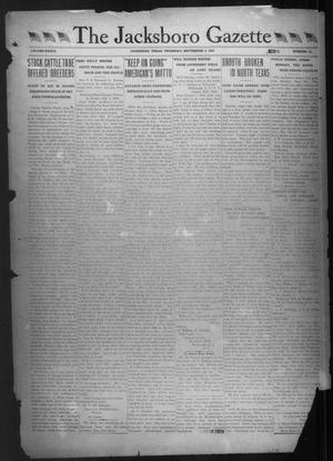 Primary view of object titled 'The Jacksboro Gazette (Jacksboro, Tex.), Vol. 39, No. 14, Ed. 1 Thursday, September 5, 1918'.