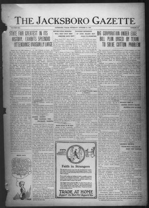 The Jacksboro Gazette (Jacksboro, Tex.), Vol. 41, No. 20, Ed. 1 Thursday, October 14, 1920