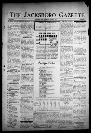 The Jacksboro Gazette (Jacksboro, Tex.), Vol. 65, No. 13, Ed. 1 Thursday, August 24, 1944