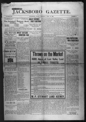 Primary view of object titled 'Jacksboro Gazette. (Jacksboro, Tex.), Vol. 30, No. 2, Ed. 1 Thursday, June 10, 1909'.