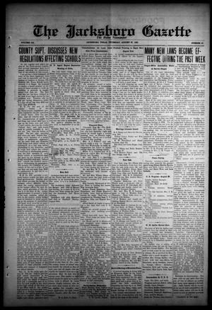 The Jacksboro Gazette (Jacksboro, Tex.), Vol. 52, No. 13, Ed. 1 Thursday, August 27, 1931