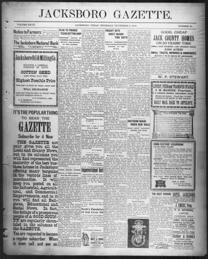 Jacksboro Gazette. (Jacksboro, Tex.), Vol. 27, No. 23, Ed. 1 Thursday, November 8, 1906