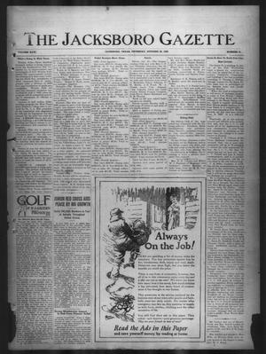The Jacksboro Gazette (Jacksboro, Tex.), Vol. 46, No. 21, Ed. 1 Thursday, October 22, 1925