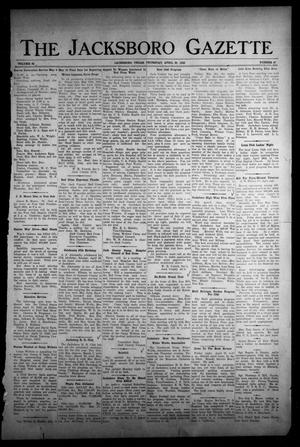 The Jacksboro Gazette (Jacksboro, Tex.), Vol. 65, No. 47, Ed. 1 Thursday, April 26, 1945
