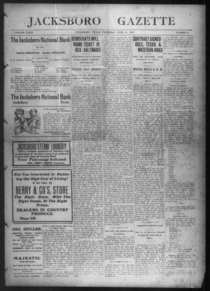 Jacksboro Gazette (Jacksboro, Tex.), Vol. 33, No. 2, Ed. 1 Thursday, June 13, 1912