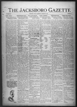 The Jacksboro Gazette (Jacksboro, Tex.), Vol. 41, No. 34, Ed. 1 Thursday, January 27, 1921