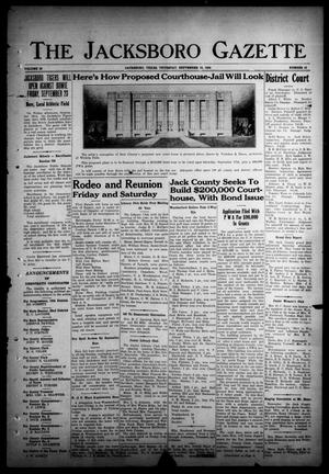 The Jacksboro Gazette (Jacksboro, Tex.), Vol. 59, No. 15, Ed. 1 Thursday, September 15, 1938