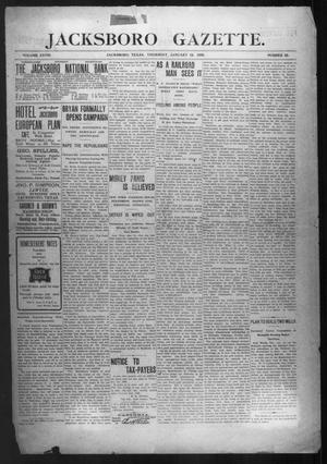 Jacksboro Gazette. (Jacksboro, Tex.), Vol. 28, No. 33, Ed. 1 Thursday, January 16, 1908