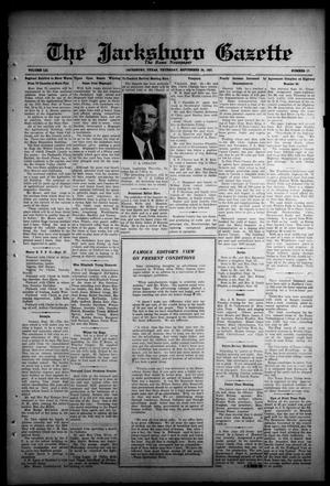 The Jacksboro Gazette (Jacksboro, Tex.), Vol. 52, No. 17, Ed. 1 Thursday, September 24, 1931