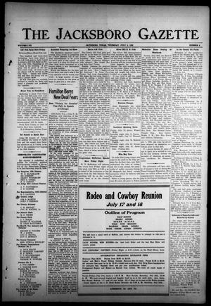 The Jacksboro Gazette (Jacksboro, Tex.), Vol. 57, No. 6, Ed. 1 Thursday, July 9, 1936