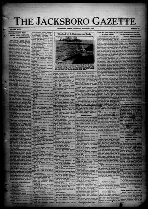 The Jacksboro Gazette (Jacksboro, Tex.), Vol. 44, No. 18, Ed. 1 Thursday, October 4, 1923