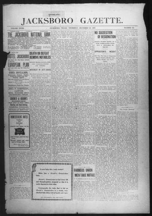 Jacksboro Gazette. (Jacksboro, Tex.), Vol. 28, No. 30, Ed. 1 Thursday, December 26, 1907