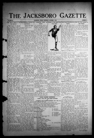 The Jacksboro Gazette (Jacksboro, Tex.), Vol. 66, No. 18, Ed. 1 Thursday, October 4, 1945