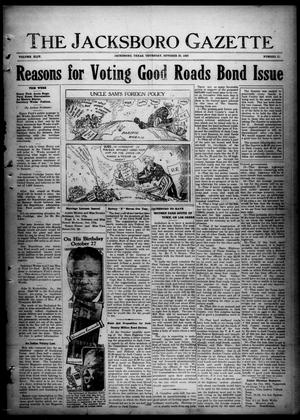 The Jacksboro Gazette (Jacksboro, Tex.), Vol. 44, No. 21, Ed. 1 Thursday, October 25, 1923