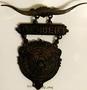 Thumbnail image of item number 1 in: '[Three tiered Dallas longhorn livestock pin]'.