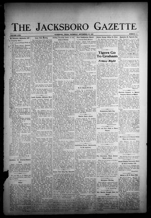The Jacksboro Gazette (Jacksboro, Tex.), Vol. 58, No. 17, Ed. 1 Thursday, September 23, 1937