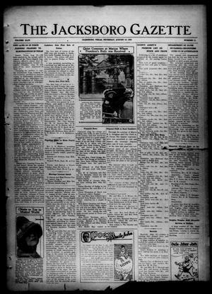 The Jacksboro Gazette (Jacksboro, Tex.), Vol. 44, No. 11, Ed. 1 Thursday, August 16, 1923