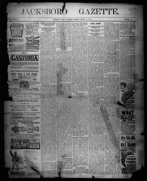 Jacksboro Gazette. (Jacksboro, Tex.), Vol. 11, No. 38, Ed. 1 Thursday, March 19, 1891