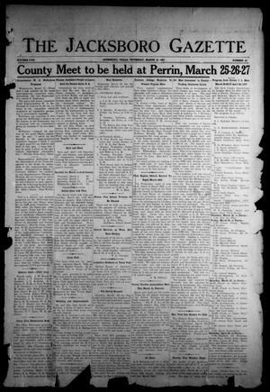The Jacksboro Gazette (Jacksboro, Tex.), Vol. 57, No. 42, Ed. 1 Thursday, March 18, 1937