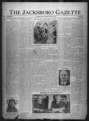 Primary view of object titled 'The Jacksboro Gazette (Jacksboro, Tex.), Vol. 45, No. 44, Ed. 1 Thursday, April 2, 1925'.