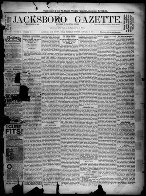Jacksboro Gazette. (Jacksboro, Tex.), Vol. 9, No. 28, Ed. 1 Thursday, January 10, 1889