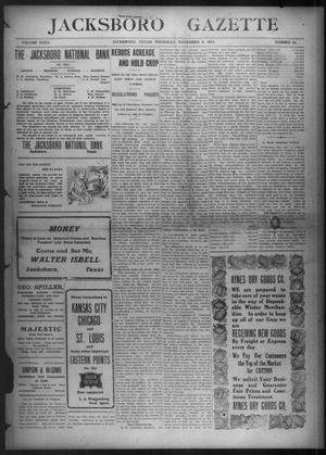 Jacksboro Gazette (Jacksboro, Tex.), Vol. 32, No. 24, Ed. 1 Thursday, November 9, 1911