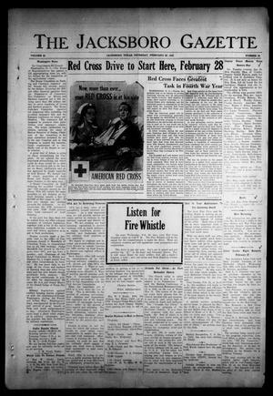 The Jacksboro Gazette (Jacksboro, Tex.), Vol. 65, No. 38, Ed. 1 Thursday, February 22, 1945