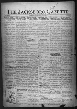 The Jacksboro Gazette (Jacksboro, Tex.), Vol. 42, No. 33, Ed. 1 Thursday, January 12, 1922