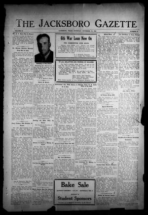 The Jacksboro Gazette (Jacksboro, Tex.), Vol. 65, No. 27, Ed. 1 Thursday, November 30, 1944