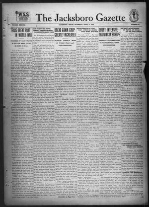 The Jacksboro Gazette (Jacksboro, Tex.), Vol. 38, No. 45, Ed. 1 Thursday, April 11, 1918