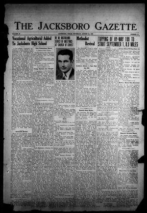 The Jacksboro Gazette (Jacksboro, Tex.), Vol. 60, No. 13, Ed. 1 Thursday, August 24, 1939