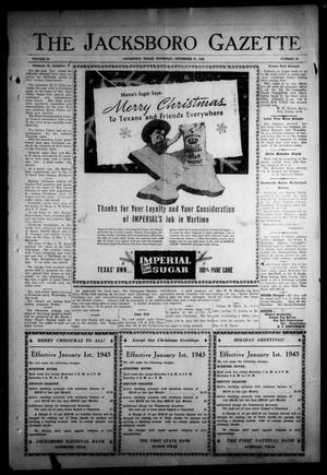 The Jacksboro Gazette (Jacksboro, Tex.), Vol. 65, No. 30, Ed. 1 Thursday, December 21, 1944