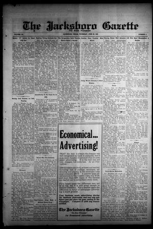 The Jacksboro Gazette (Jacksboro, Tex.), Vol. 52, No. 4, Ed. 1 Thursday, June 25, 1931