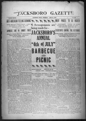 Jacksboro Gazette (Jacksboro, Tex.), Vol. 38, No. 3, Ed. 1 Thursday, June 15, 1916