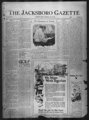 The Jacksboro Gazette (Jacksboro, Tex.), Vol. 46, No. 9, Ed. 1 Thursday, July 30, 1925