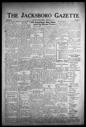 Primary view of object titled 'The Jacksboro Gazette (Jacksboro, Tex.), Vol. 56, No. 38, Ed. 1 Thursday, February 20, 1936'.