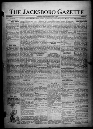 Primary view of object titled 'The Jacksboro Gazette (Jacksboro, Tex.), Vol. 43, No. 46, Ed. 1 Thursday, April 12, 1923'.